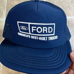 Vintage ford snapback hat America’s best built trucks 90’s blue